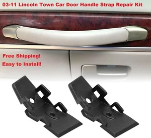 2003-2011 Lincoln Town Car Door Pull Strap Cap Repair Kit (Easy Fix) -FREE SHIP! - Foto 1 di 11