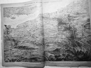 1870 the Seat of War in France. Showing the Scene of McMahon's Defeat Original - Picture 1 of 5