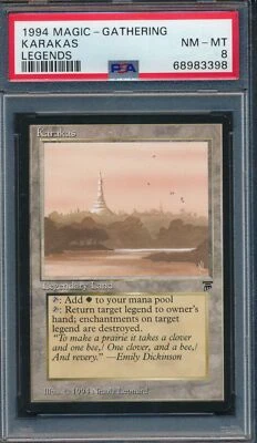 Legends Karakas PSA 8 Graded Magic MTG (3398) -magicgraders- - Image 1 of 3