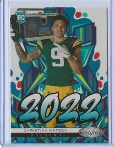2022 Certified Christian Watson Graffiti 2022 SSP Rookie RC #2022-18 Packers - Picture 1 of 2