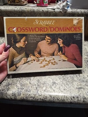 Scrabble Crossword/Dominoes VTG 1975 Edition By Selchow & Righter, 2-4  Players - Image 1 of 2