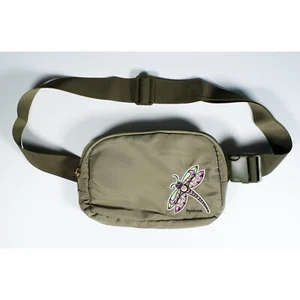 Coast Salish 'Dragonfly' by Angela Kimble Embroidered Indigenous Design Belt Bag - Picture 1 of 3