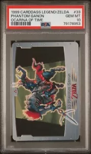 PSA 10 EDELSTEIN NEUWERTIG 1991 Carddass Zelda Ocarina of Time Phantom Ganon #33 - Bild 1 von 2