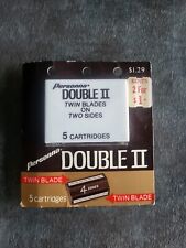VINTAGE PERSONNA DOUBLE II Men's TWIN BLADES ON TWO SIDES 5 CARTRIDGES - NEW