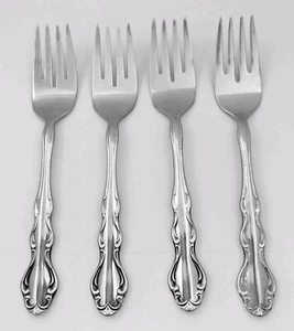 Reed & Barton Regency Flatware Salad Fork x4 Luxury Stainless Forks Vtg A+ Cond! - Picture 1 of 6