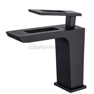 Nordic Creative Bathroom Sink Faucet Single Hole Waterfall Wash Basin Mixer Tap - Picture 1 of 14