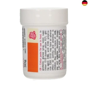 FunCakes Pastenfarbe Orange; Konzentrierte Lebensmittelfarbe für Teig, Sahne, - Bild 1 von 2