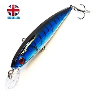Minnow Fishing Lure Hard Artificial Bait 3D Eyes 11cm 13g Pike Bass Perch Vobler - Picture 1 of 5