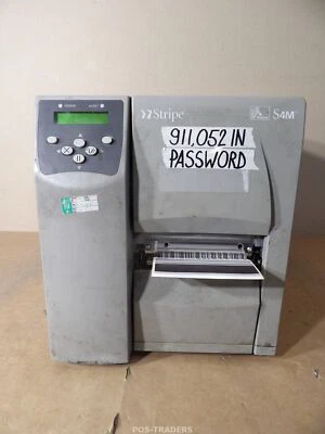 Zebra S4M Thermal Label Printer S4M00-200E-0700T LAN USB - 911,052 IN / PASSWORD - Bild 1 von 4