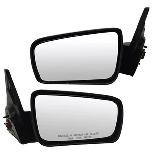 2005-2009 Pair Set Power Side View Mirror Textured Black For Ford Mustang - Picture 1 of 9