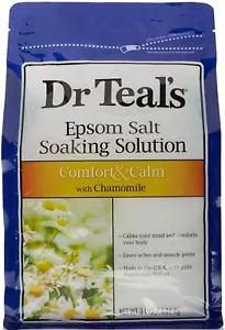 Dr. Teal's Epsom Salt Soaking Comfort and Calm with Chamomile 48 Ounce Pack of 6 - Picture 1 of 2
