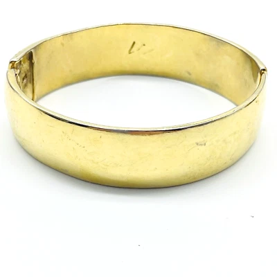 Brazalete Claiborne Clamper Tono Dorado Clásico Carrera Juegos con disfraces LEER Foto 1 de 4