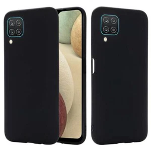 Hülle für Samsung Galaxy A12 Flüssig Silikon Stoßfest Schutzhülle Handy Cover - Bild 1 von 4