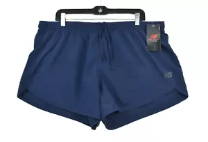 New Balance NB DRY Running Shorts Lined Drawstrings Blue Women’s Size XL - Picture 1 of 7