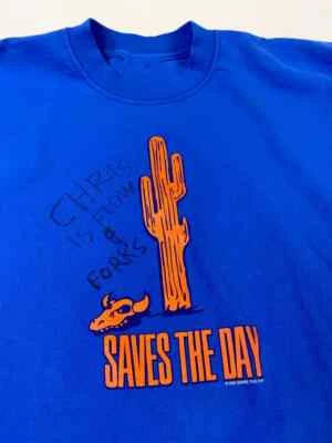 VTG Saves the Day Band Collection Tour Blue All Size Shirt Bo1566 - Image 1 of 3