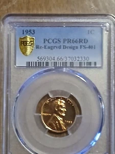 1953 lincoln wheat cent proof PCGS PR66RD CAM DDO FS-101 - Picture 1 of 2