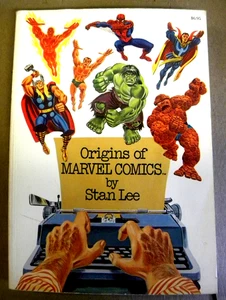 Fireside Marvel 1974 ORIGINS OF MARVEL COMICS por Stan Lee tpb sexta impresión en muy buen estado gb - Imagen 1 de 9