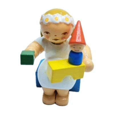 Wendt & Kühn - Margeritenengel mit Bausteinen 634/70/36 - Rarität -NEU & OVP - Bild 1 von 2