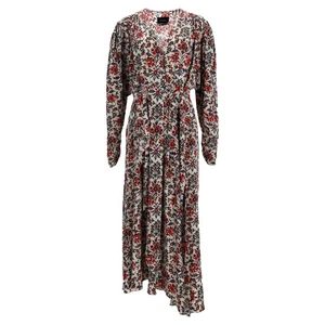 Isabel Marant Blaine Floral Stretch-Kleid Aus Roter Seide Weiblich Rot 38 - Bild 1 von 5