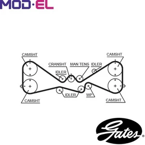 TIMING BELT T328RB FOR SUBARU LEGACY/IV WRX IMPREZA/Hatchback FORESTER 2.0L 4cyl - Picture 1 of 7