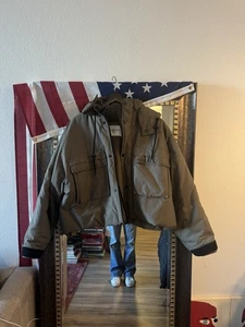 Balenciaga Flap Pocket Logo Nylon Parka Jacket - Picture 1 of 15