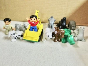 Lego Duplo Zoo Animals Lote 13 piezas, cuidador zoológico, visitante, animales, coche. (A1) - Imagen 1 de 7