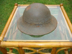 1941 Civilian Pattern Zuckerman Steel Helmet, Second World War, Home Front - Picture 1 of 4