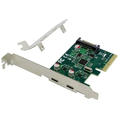 Conceptronic EMRICK07G 2 Porte Scheda di interfaccia USB-C® 3.1 Gen2 PCI - Immagine 1 di 4