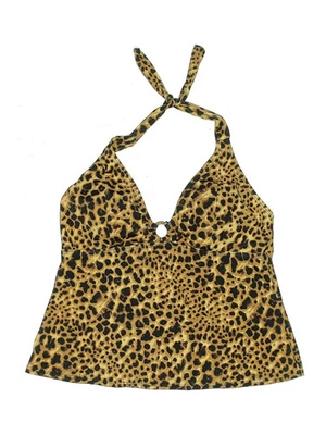 Merona Women Gold Swimsuit Top 16 - Image 1 of 2