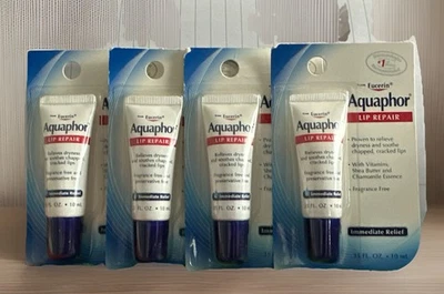 Pomada reparadora de labios Aquaphor - Larga duración 0,35 fl oz - Lote de 4 Foto 1 de 2
