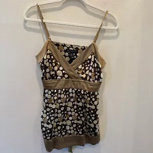 INC International Concepts Silk BabyDoll Cami Polka Dots Top Size 8 90’s Y2K - Picture 1 of 14