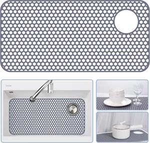 Silicone Sink Protectors for Kitchen Sink - 28.4"X 14.3" Kitchen Protector Acces - Picture 1 of 12