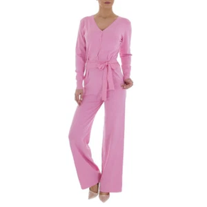 Damen Stretch Knopfleiste Gürtel Knöpfe Overall 5399 Ital-design - Bild 1 von 2