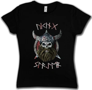 VIKING SLAYER GIRLIE SHIRT Warrior Wikinger Thor Odin Vikings Runen Rune Odhin - Picture 1 of 1