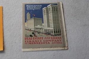 MINNEAPOLIS FEDERAL RESERVE BANKING CENTER MINNESOTA POSTER STAMP NH - Picture 1 of 1