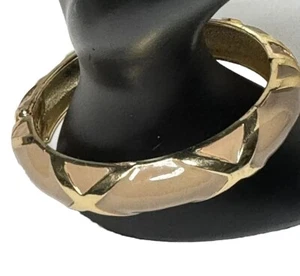 Brazalete brazalete ancho cruzado oro rosa desnudo con bisagras  - Imagen 1 de 5