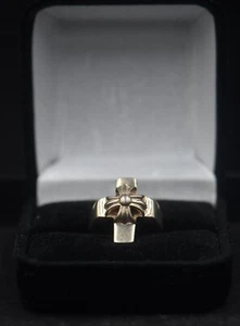 Vintage Sterling Silver- Statement Ring With Religious Cross - Picture 1 of 2