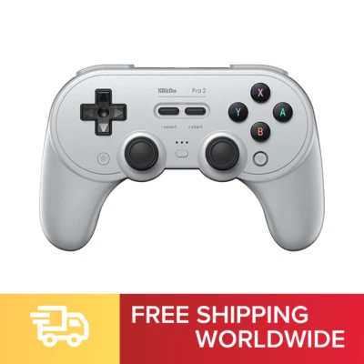 8BitDo Pro 2 Bluetooth gamepad Gray Edition - Nintendo Switch Compatible - Image 1 of 2