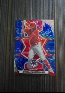 Nicholas Castellanos 2022 Panini Mosaic Baseball Blue Camo Prizm Phillies #66 - Picture 1 of 2