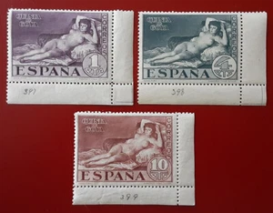 SPAIN 1930 MNH Goya Naked Maja w/ Margins Mi 478-10 Sc 397-9 Yt 423-5 VF/XF 4315 - Picture 1 of 3