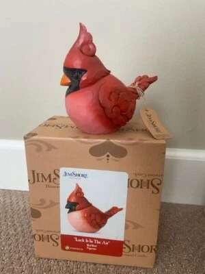 Jim Shore Luck is in the Air Red Cardinal #6003629