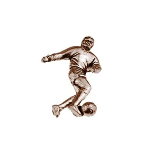 S4 Footballer COPPER Effect MAGNET Fridge/office desk English Pewter - Picture 1 of 1