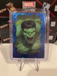 2022 Skybox Marvel Masterpieces #97 Hulk Blue Foil Gallery Variant 21/49 - Picture 1 of 2