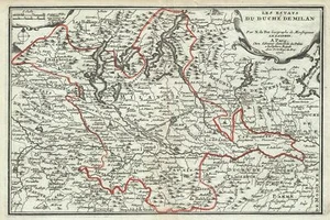 1701 De Fer Map of the Duchy of Milan, Northern Italy - Picture 1 of 1