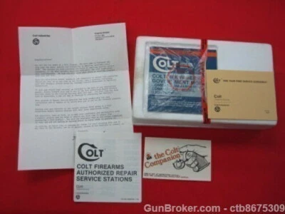 Colt Government Model .38 Super Box and Paperwork - Image 1 of 4