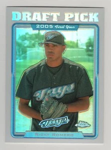 2005 Topps Update Chrome Refractor #207 Ricky Romero Blue Jays BV$4 - Picture 1 of 1
