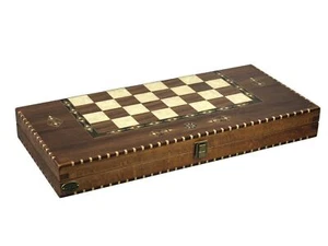 Helena Backgammon Set ''Rural Walnut'' - 20'' - Picture 1 of 5