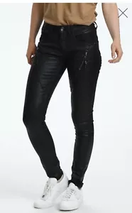 Cream "Bibiana" Coated Jeans, schwarz Größe 26 *Neu* - Bild 1 von 10