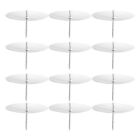  12 Pcs Iron Cake Candle Holder Fixator for Wreath Stand Clip Christmas