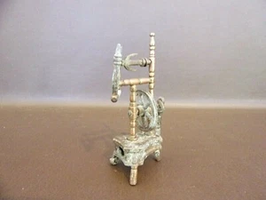 Vintage Cast Metal Spinning Wheel Pencil Sharpener - Picture 1 of 4